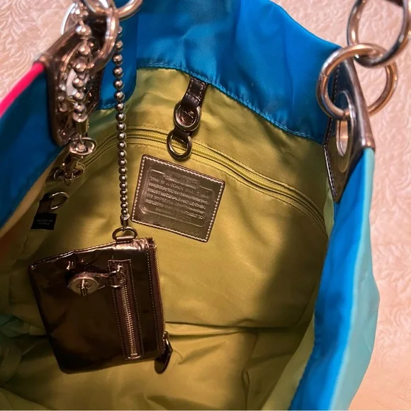 Rare Coach Madison Limited Edition Nylon Tote Style Purse, Never Used - Picture 5 of 10